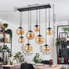 Gastor Lampadario a sospensione, Lampada a sfera, Lampada a sospensione Ambrato, 8-Luci