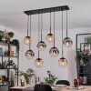 Gastor Lampadario a sospensione, Lampada a sfera, Lampada a sospensione Ambrato, Chiaro, Grigio fumo, 8-Luci