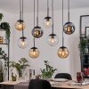 Gastor Lampadario a sospensione, Lampada a sfera, Lampada a sospensione Ambrato, Chiaro, Grigio fumo, 8-Luci