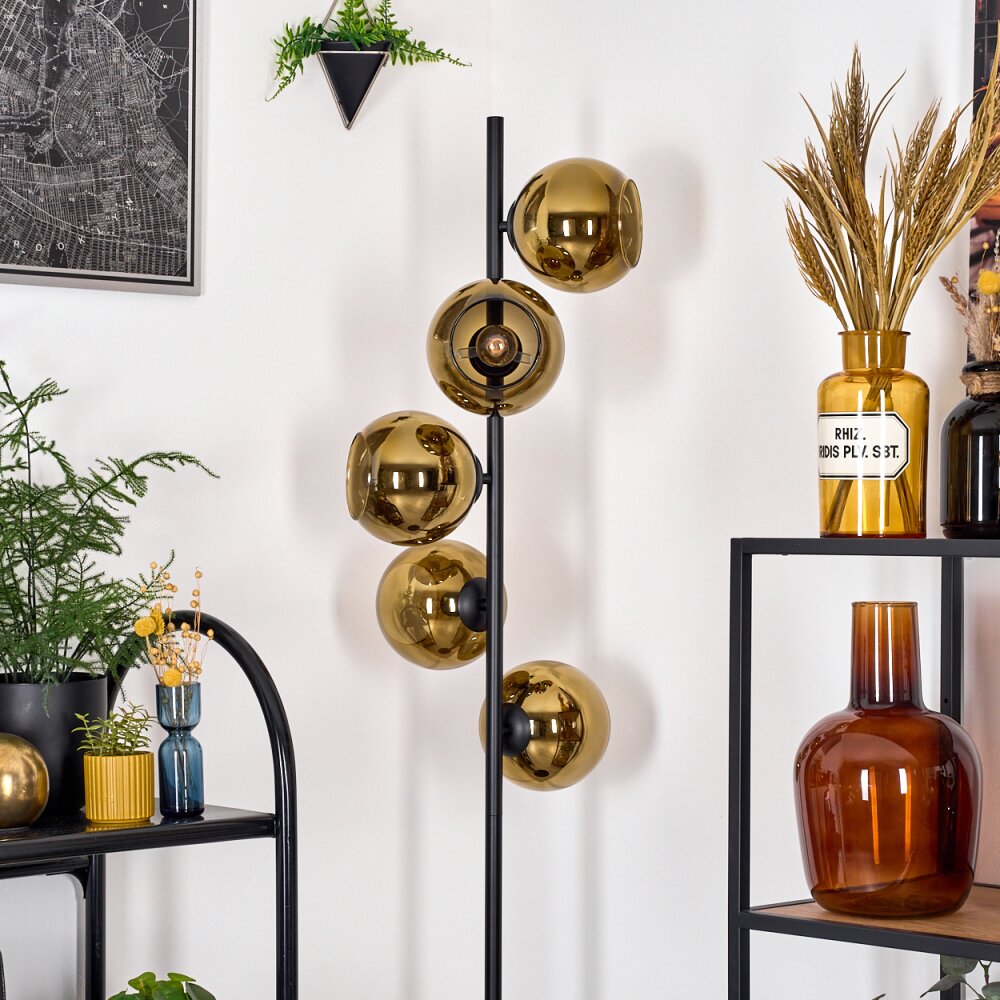 Koyoto Lampada da terra 31 cm Oro, 5-Luci