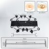 Gastor Lampadario a sospensione, Lampada a sfera, Lampada a sospensione Ambrato, Chiaro, 8-Luci