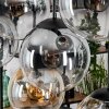 Gastor Lampadario a sospensione, Lampada a sfera, Lampada a sospensione Ambrato, Chiaro, Grigio fumo, 8-Luci