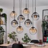 Gastor Lampadario a sospensione, Lampada a sfera, Lampada a sospensione Ambrato, Chiaro, Grigio fumo, 8-Luci