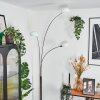 Nikkala Lampada da terra Cromo, Bianco, 3-Luci