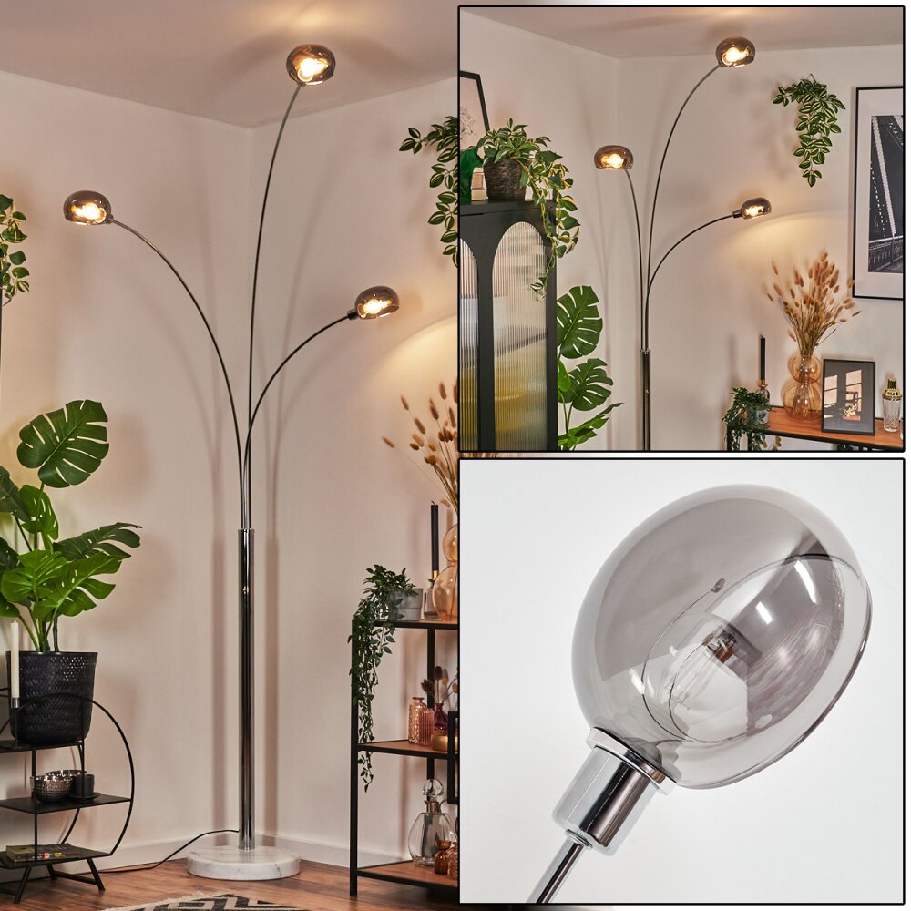 Nikkala Lampada da terra Cromo, Bianco, 3-Luci main product photo