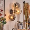 Koyoto Lampada a sfera, Applique Oro, Nero, 3-Luci