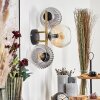 Koyoto Lampada a sfera, Applique Oro, Nero, 3-Luci