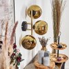 Koyoto Lampada a sfera, Applique Oro, Nero, 3-Luci