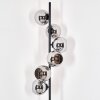 Koyoto Lampada da terra 31 cm Cromo, Grigio fumo, 6-Luci