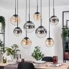 Gastor Lampadario a sospensione, Lampada a sfera, Lampada a sospensione Ambrato, Chiaro, Grigio fumo, 8-Luci