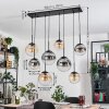 Gastor Lampadario a sospensione, Lampada a sfera, Lampada a sospensione Ambrato, Chiaro, Grigio fumo, 8-Luci