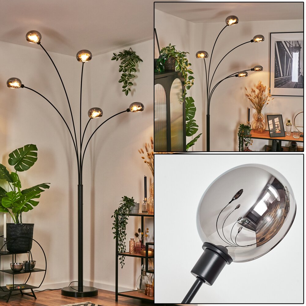 Nikkala Lampada da terra Nero, 5-Luci main product photo
