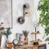 Koyoto Lampada a sfera, Applique Ambrato, Chiaro, Grigio fumo, 3-Luci