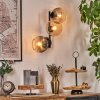 Koyoto Lampada a sfera, Applique Ambrato, Chiaro, Grigio fumo, 3-Luci