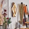 Ellekilde Applique LED Marrone, Aspetto del legno, Nero, 1-Luce