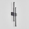 Glara Lampada da parete per esterno, Applique LED Nero, 2-Luci
