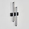 Glara Lampada da parete per esterno, Applique LED Nero, 2-Luci