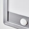 Harel Lampada da parete per esterno, Panel, Applique LED Argento, 1-Luce, Sensori di movimento