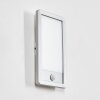 Harel Lampada da parete per esterno, Panel, Applique LED Argento, 1-Luce, Sensori di movimento