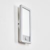 Harel Lampada da parete per esterno, Panel, Applique LED Argento, 1-Luce, Sensori di movimento