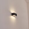 Lanor Lampada da parete per esterno, Lampade Up & Down, Applique LED Nero, 1-Luce
