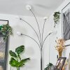 Nikkala Lampada da terra Cromo, Bianco, 5-Luci