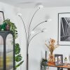 Nikkala Lampada da terra Cromo, Bianco, 5-Luci