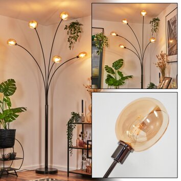 Nikkala Lampada da terra Cromo, Nero, 5-Luci Nikkala Lampada da terra Cromo, Nero, 5-Luci