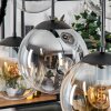 Gastor Lampadario a sospensione, Lampada a sfera, Lampada a sospensione Ambrato, Chiaro, Grigio fumo, 6-Luci