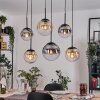Gastor Lampadario a sospensione, Lampada a sfera, Lampada a sospensione Ambrato, Chiaro, Grigio fumo, 6-Luci