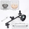 Koyoto Lampada a sfera, Applique Ambrato, Chiaro, Grigio fumo, 3-Luci