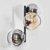 Koyoto Lampada a sfera, Applique Ambrato, Chiaro, Grigio fumo, 3-Luci