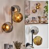 Ripoll Lampada a sfera, Applique Cromo, Oro, Grigio fumo, 3-Luci