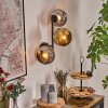 Ripoll Lampada a sfera, Applique Cromo, Oro, Grigio fumo, 3-Luci