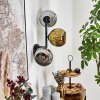 Ripoll Lampada a sfera, Applique Cromo, Oro, Grigio fumo, 3-Luci