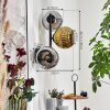 Ripoll Lampada a sfera, Applique Cromo, Oro, Grigio fumo, 3-Luci