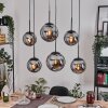 Gastor Lampadario a sospensione, Lampada a sfera, Lampada a sospensione Grigio fumo, 6-Luci