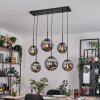 Gastor Lampadario a sospensione, Lampada a sfera, Lampada a sospensione Grigio fumo, 6-Luci