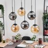 Gastor Lampadario a sospensione, Lampada a sfera, Lampada a sospensione Ambrato, Grigio fumo, 6-Luci