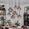 Gastor Lampadario a sospensione, Lampada a sfera, Lampada a sospensione Chiaro, Grigio fumo, 8-Luci
