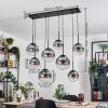 Gastor Lampadario a sospensione, Lampada a sfera, Lampada a sospensione Chiaro, Grigio fumo, 8-Luci