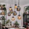 Gastor Lampadario a sospensione, Lampada a sfera, Lampada a sospensione Ambrato, Grigio fumo, 8-Luci