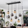 Gastor Lampadario a sospensione, Lampada a sfera, Lampada a sospensione Ambrato, Grigio fumo, 8-Luci