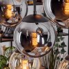 Gastor Lampadario a sospensione, Lampada a sfera, Lampada a sospensione Ambrato, Grigio fumo, 8-Luci