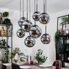 Gastor Lampadario a sospensione, Lampada a sfera, Lampada a sospensione Grigio fumo, 8-Luci