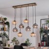 Koyoto Lampadario a sospensione, Lampada a sfera, Lampada a sospensione Écru, Nero, 8-Luci