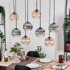 Koyoto Lampadario a sospensione, Lampada a sfera, Lampada a sospensione Écru, Nero, 8-Luci