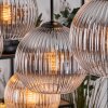 Koyoto Lampadario a sospensione, Lampada a sfera, Lampada a sospensione Écru, Nero, 8-Luci