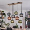 Koyoto Lampadario a sospensione, Lampada a sfera, Lampada a sospensione Écru, Nero, 8-Luci