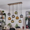 Koyoto Lampadario a sospensione, Lampada a sfera, Lampada a sospensione Écru, Nero, 8-Luci